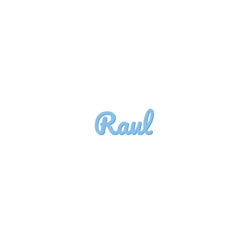 Nume Personalizat Raul, 8 mm Grosime, Albastru - eMAG.ro