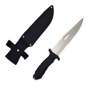 Cutit vanatoare 34 cm, grosime 3 mm, maner garda, husa Cutit vanatoare 34 cm, grosime 3 mm, maner garda, husa