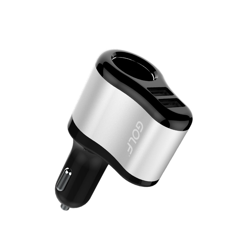 Incarcator auto Golf, dual USB + splitter, Quick Charge, 2.1A