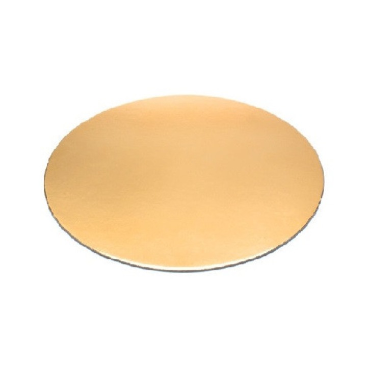 Discuri Aurii din Carton, Diametru 18 cm, 25 Buc/Bax - Ambalaje Cofetarie