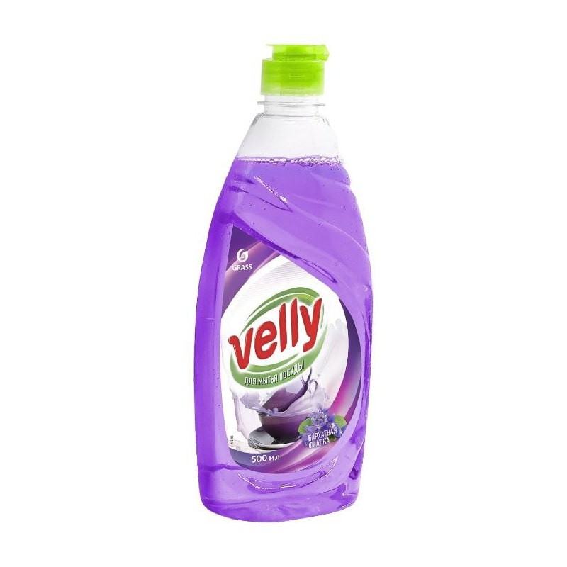 Detergent de vase Velly Velvet, Grass, Violet, 500ml