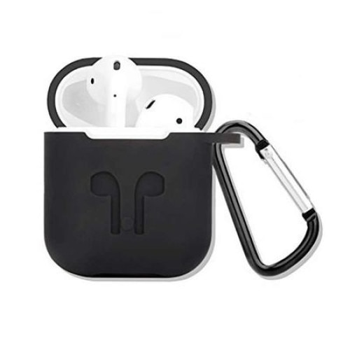 Husa suport casti pentru Apple AirPods, Negru