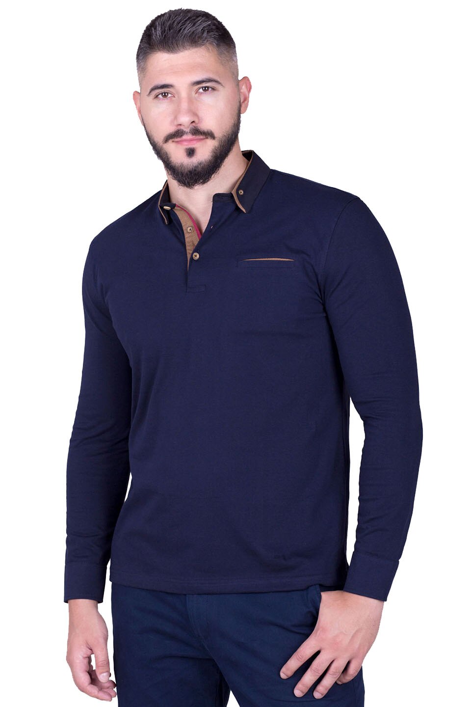 Bluza pentru barbati STYLER, model 18217, albastru inchis, M