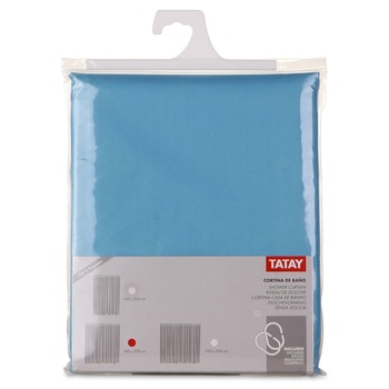 Perdea dus poliester , Tatay , 180x200 cm , bleu Perdea dus poliester , Tatay , 180x200 cm , bleu