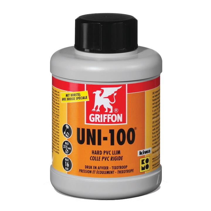 PVC-лепило Bison UNI-100 за вътрешно и външно приложение, 1000мл