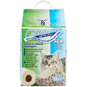 Asternut Igienic celuloza Cat&Rina 12 L - 1471 Asternut Igienic celuloza Cat&Rina 12 L - 1471