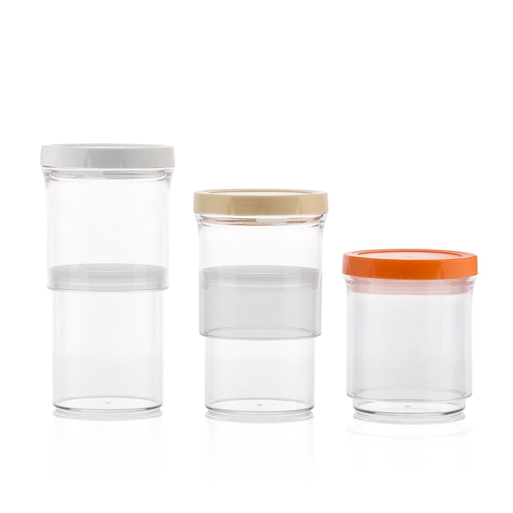 Recipiente de bucatarie ajustabile si ermetice InnovaGoods, Marime ajustabila, 500 - 1000 ml, BPA Free, Transparent