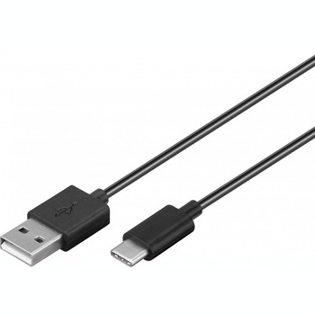 Cablu USB-C tata - USB 2.0 tata 1m negru, Goobay Cablu USB-C tata - USB 2.0 tata 1m negru, Goobay