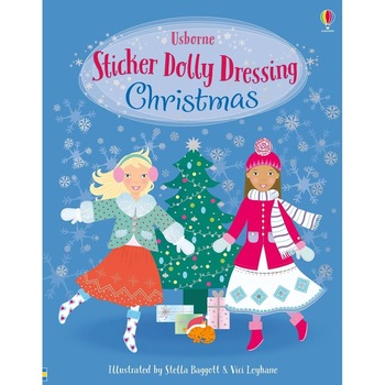 Carte Usborne Sticker Dolly Dressing - Christmas, autor Leonie Pratt, 5 ani + Carte Usborne Sticker Dolly Dressing - Christmas, autor Leonie Pratt, 5 ani +