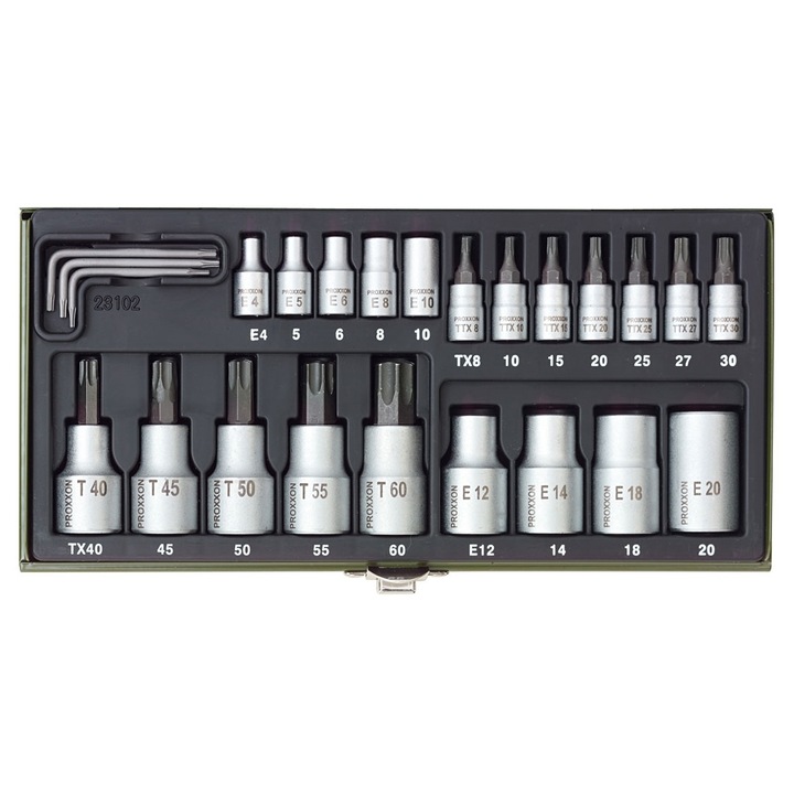 Комплект ключове TORX, 24 части, Proxxon 23102