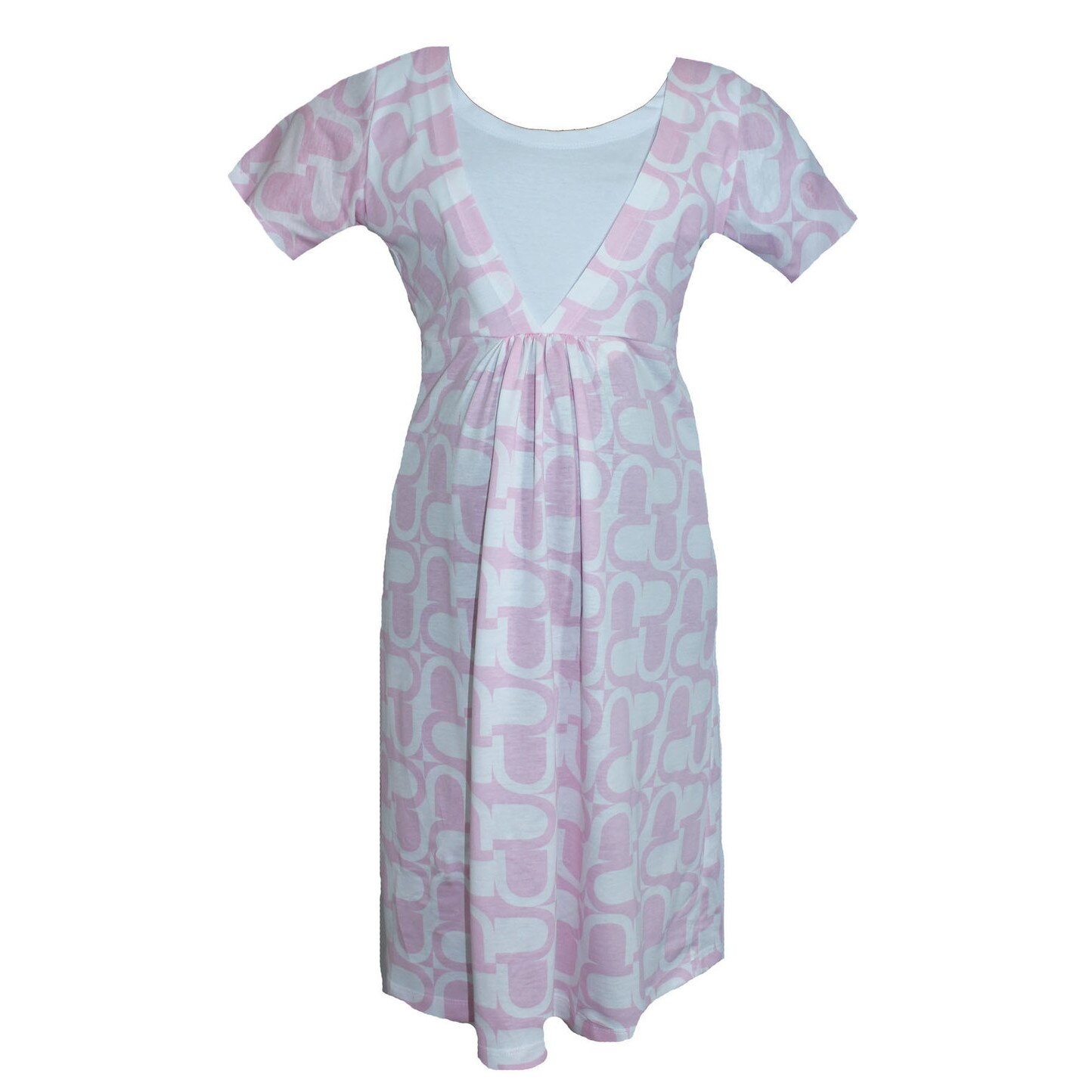 Camasa pentru alaptat, Eva, roz cu alb L