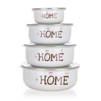 Set oale emailate BANQUET Multicolor, 8 piese Set oale emailate BANQUET Multicolor, 8 piese