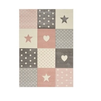 Covor Merinos, Pastel Kids 20339 255-Roz ,80 x 150 cm, densitate covor 3 KG/m², grosime covor 13 mm, numar noduri pe m² 290000