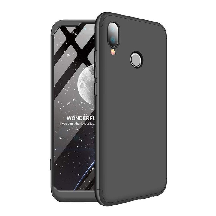 Husa telefon pentru Huawei Nova 3, Negru, Plastic
