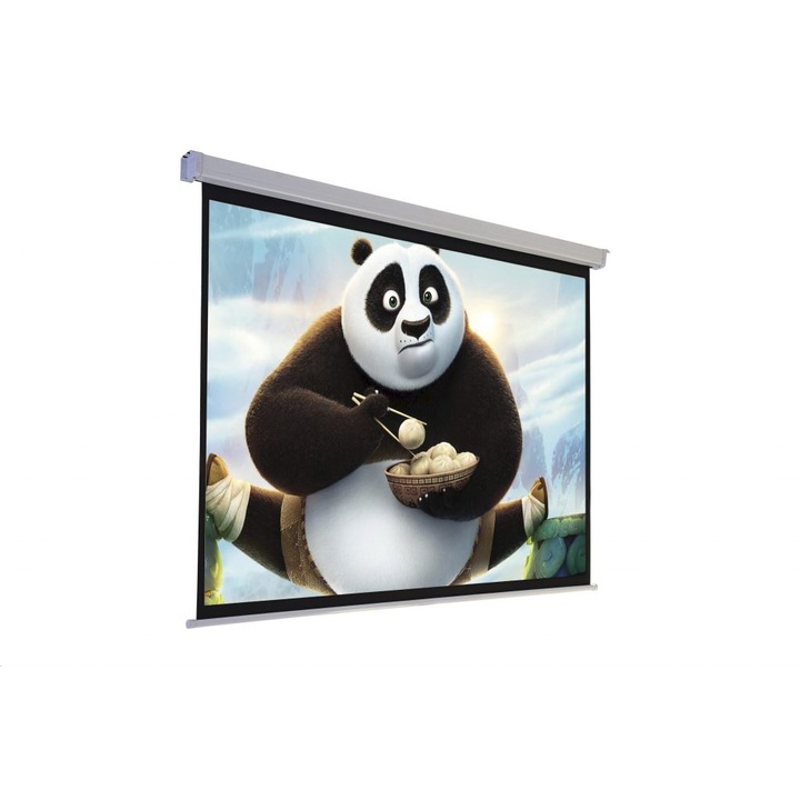 Medium Motoros vetítővászon 16:10 200×127cm Matt fehér, 231262, Vetítővászon