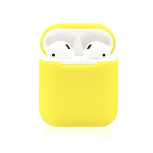 Husa suport casti Apple AirPods, Galben