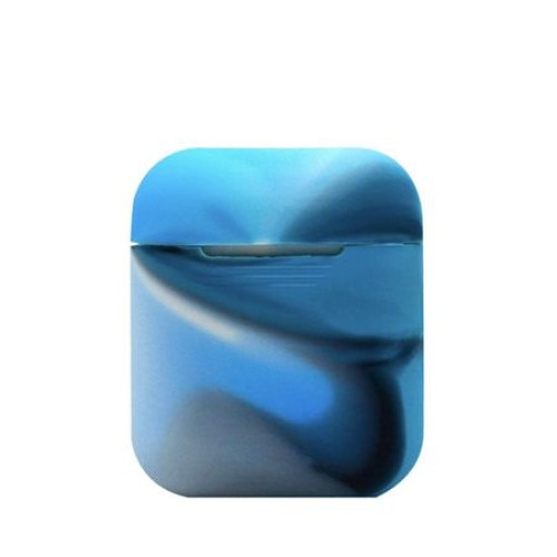 Husa suport casti Apple AirPods, Navy