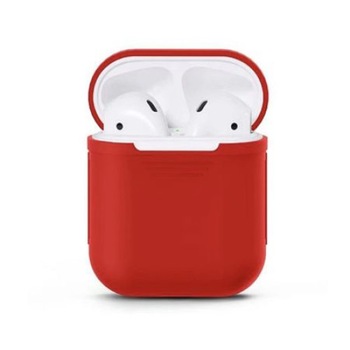 Husa suport casti Apple AirPods, Rosu Husa suport casti Apple AirPods, Rosu