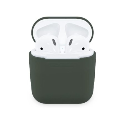 Husa suport casti Apple AirPods, Gri