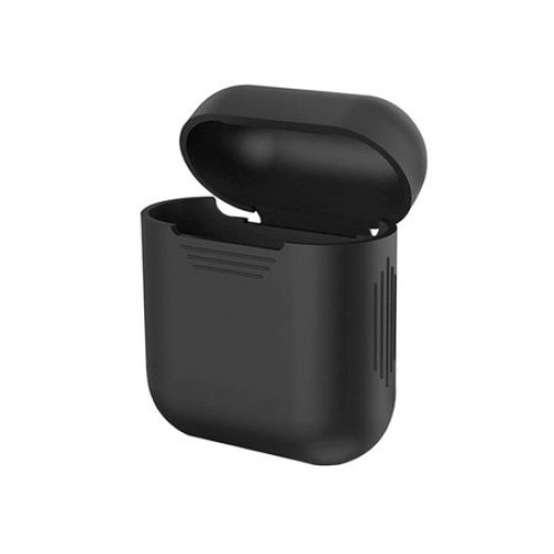 Husa suport casti Apple AirPods, Negru