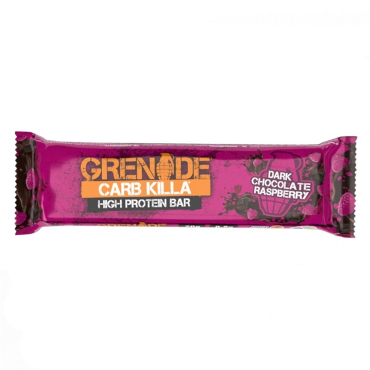 Grenade Carb Killa Protein Bar, Baton Proteic, cu Aroma de Ciocolata Neagra si Zmeura, 60g