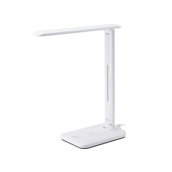 Lampa de birou cu incarcare USB si incarcare fara fir , Tracer , 5W Lumina , alb Lampa de birou cu incarcare USB si incarcare fara fir , Tracer , 5W Lumina , alb