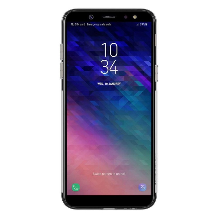 Nillkin Nature TPU калъф, за Samsung Galaxy A6 Plus 2018 A605, Гел, Тънък, Сив