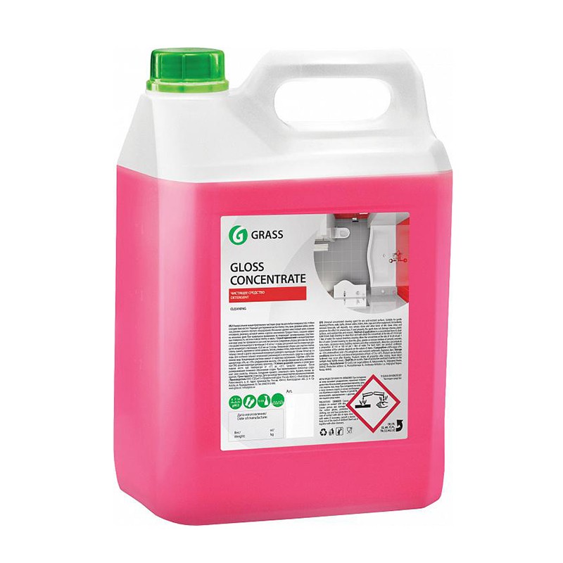 Detergent acid suprafete diverse Gloss Concentrate, Grass, 5.5 kg