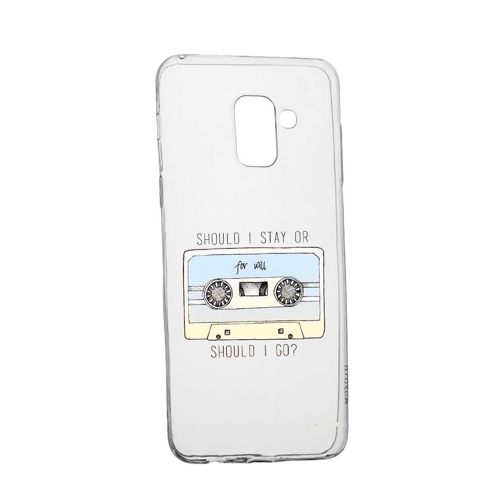 Husa de protectie Stranger Things pentru Samsung Galaxy A6 2018, rezistenta la uzura, anti-alunecare, din silicon Premium, 305