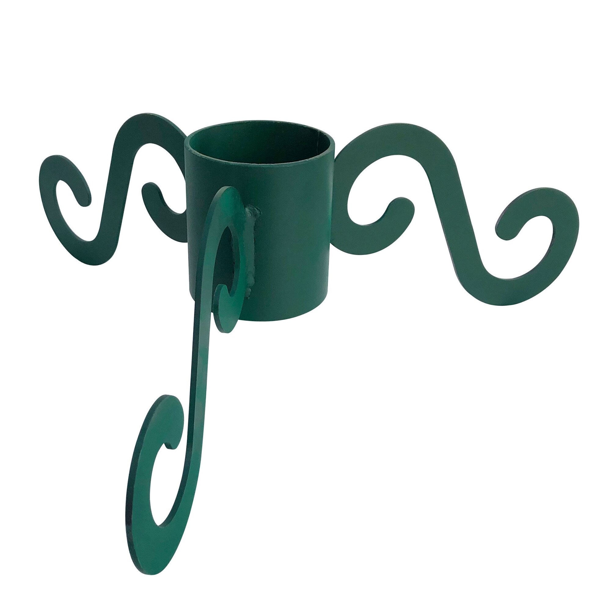 Suport Brad metalic rezistent ART cu 3 brate , culoare VERDE,diametru 8.9 cm