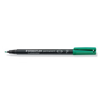 Marker permanent Staedtler Lumocolor verde F 0.6mm ST-318-5 Marker permanent Staedtler Lumocolor verde F 0.6mm ST-318-5