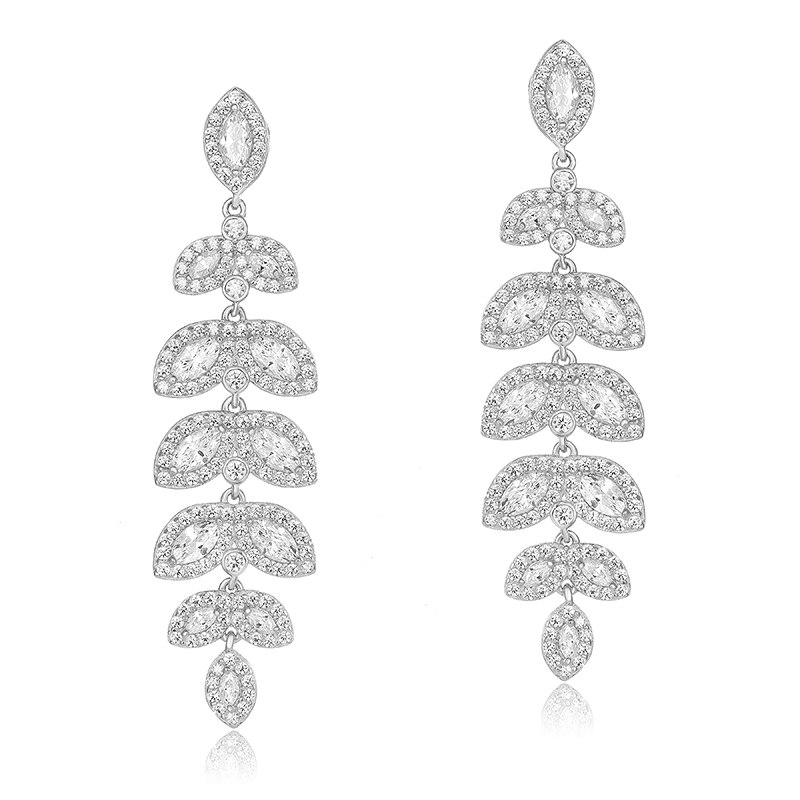 Cercei Frunza Carla M* Argint 925 CZ OE14580RW