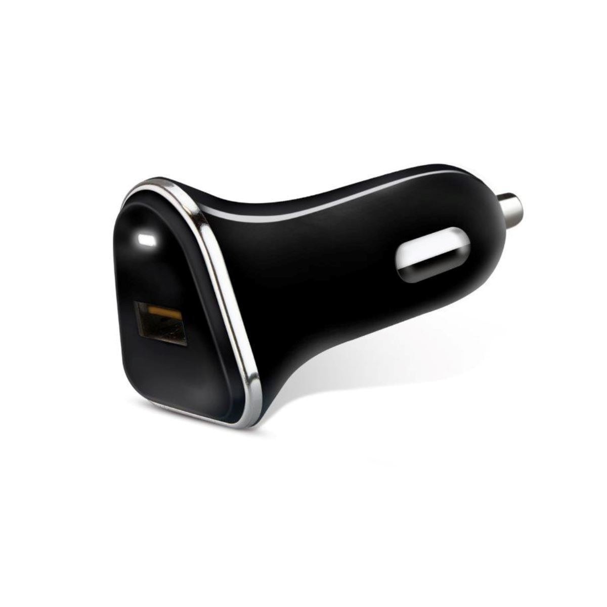 Incarcator rapid auto Platinet 44993, QC 3.0, 1xUSB 3A 18W, IC incarcare inteligenta , OVP OCP, negru