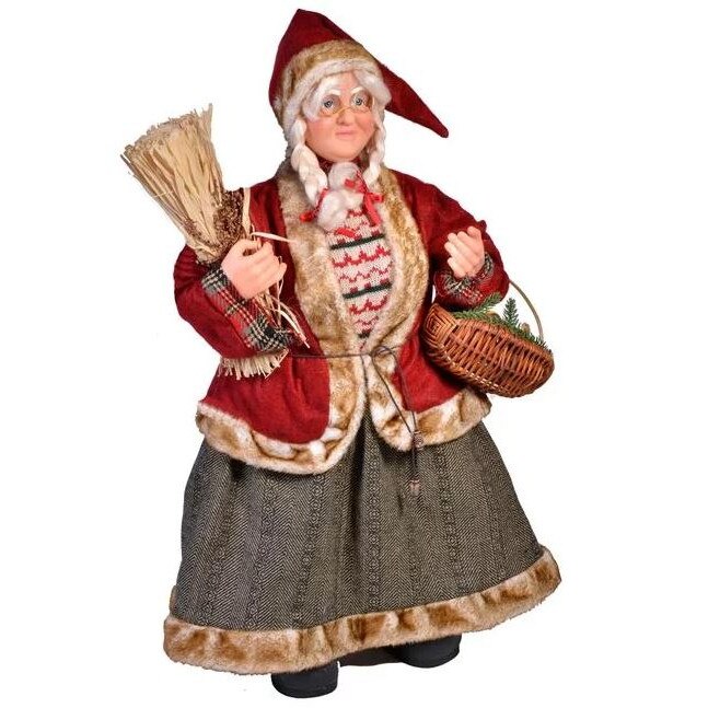 Figurina decorativa pentru Craciun - Doamna Craciun