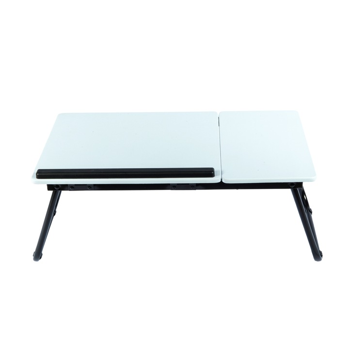 Hordozható dönthető laptop asztal - fehér