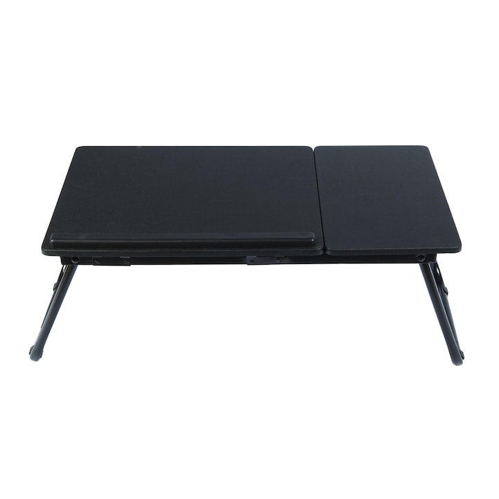 Hordozható dönthető laptop asztal - fekete