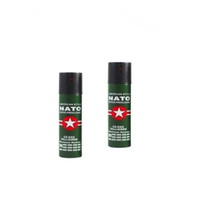 Set 2 spray-uri Nato paralizant 60ml, husa inclusa BRT