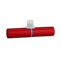 adaptor 2 in 1 pentru iphone ipad 35 mm jack lightning casti si charger splitter rosu imagen 39_0_
0