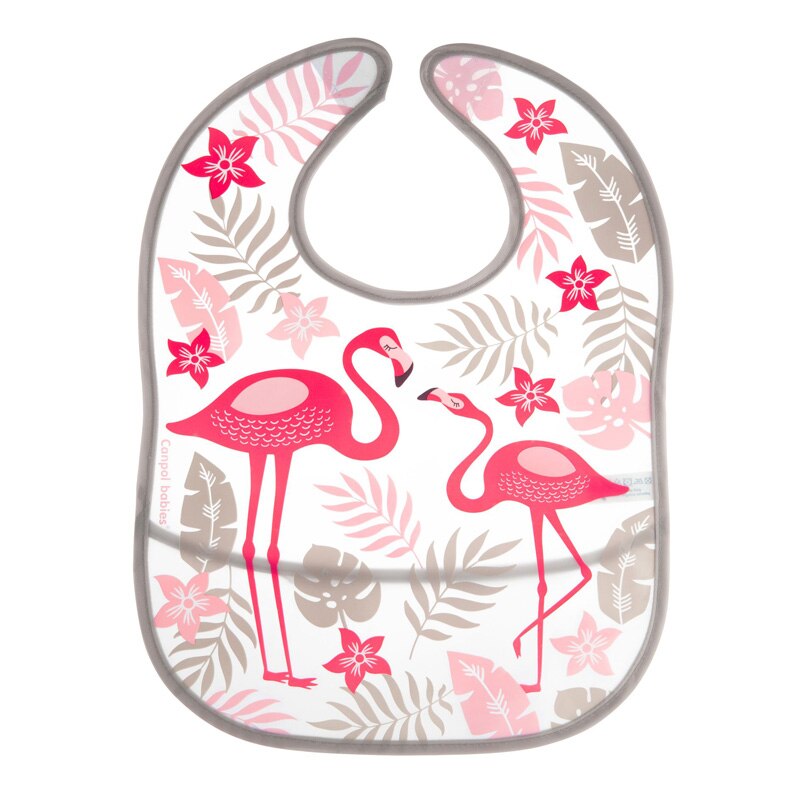 Baveta impermeabila Canpol Babies Jungle 9/238, Roz 6+ luni