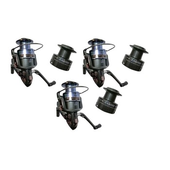 Set 3 Mulinete ZA 6000 pentru pescuit stationar cu 9 rulmenti si tambur metalic Set 3 Mulinete ZA 6000 pentru pescuit stationar cu 9 rulmenti si tambur metalic
