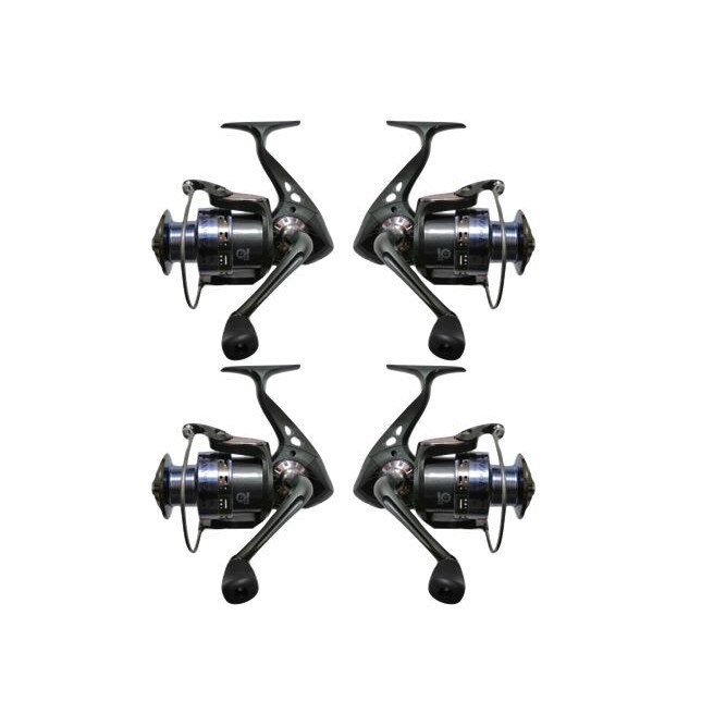 Set 4 Mulinete ZA 6000 pentru pescuit stationar cu 9 rulmenti si tambur metalic