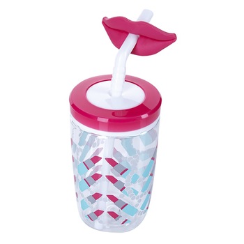 Pahar de apa pentru copii - Bueno Kid, Pearl&Lipstick/Roz, 420 ml, Contigo Pahar de apa pentru copii - Bueno Kid, Pearl&Lipstick/Roz, 420 ml, Contigo