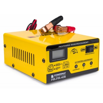 Redresor pentru acumulatori 6/12V, Powermat PM-PM-40B Redresor pentru acumulatori 6/12V, Powermat PM-PM-40B