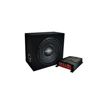 Kit subwoofer auto 30cm/400W cu amplificator Pioneer GXT3730B Kit subwoofer auto 30cm/400W cu amplificator Pioneer GXT3730B