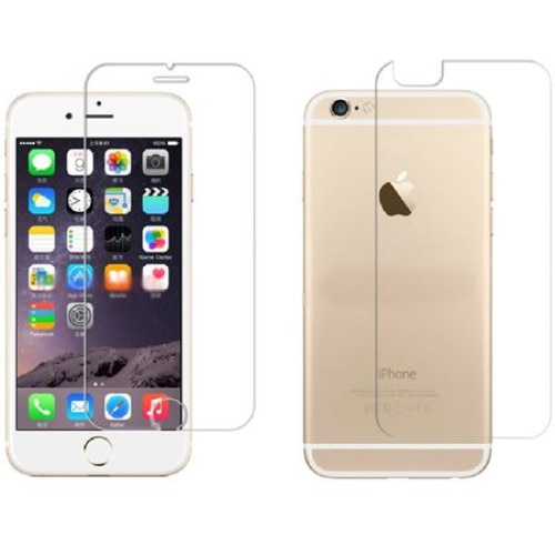 Folie de protectie fata-spate flexibila pentru iPhone 6 Plus, kit montare, Transparent