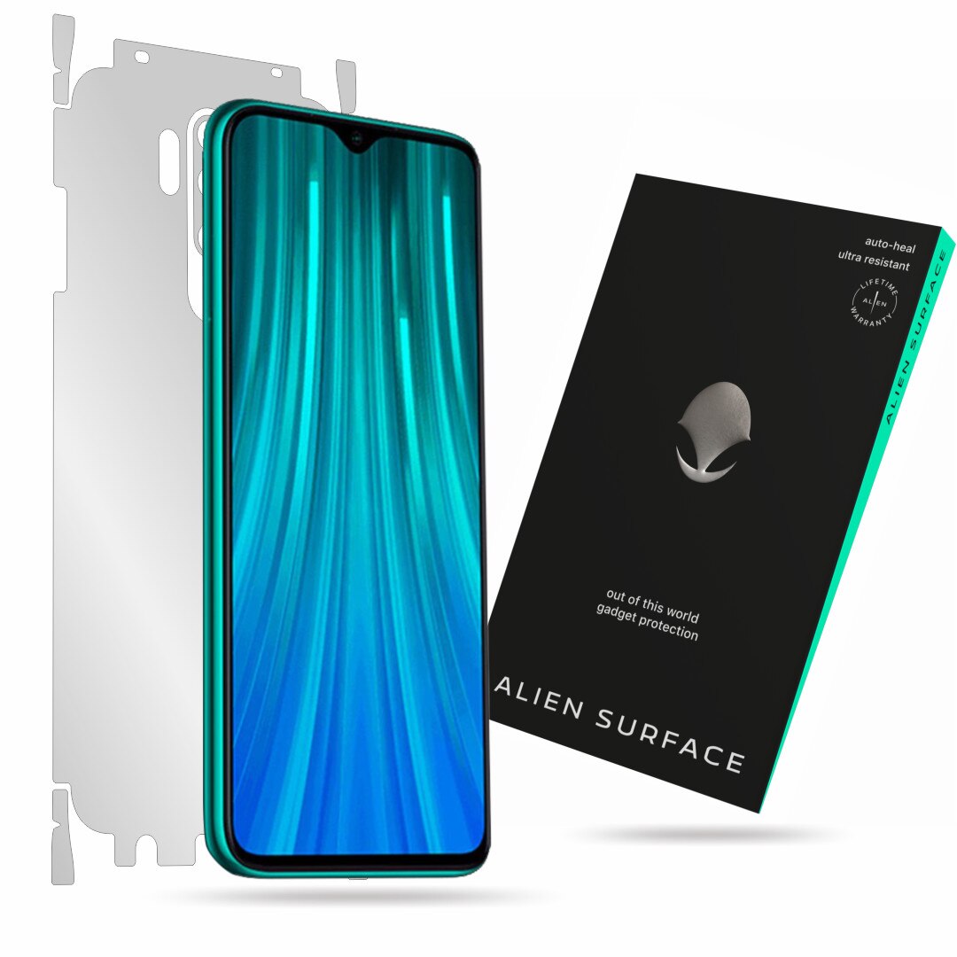 Folie Alien Surface, Xiaomi Redmi Note 8 Pro, protectie spate, laterale