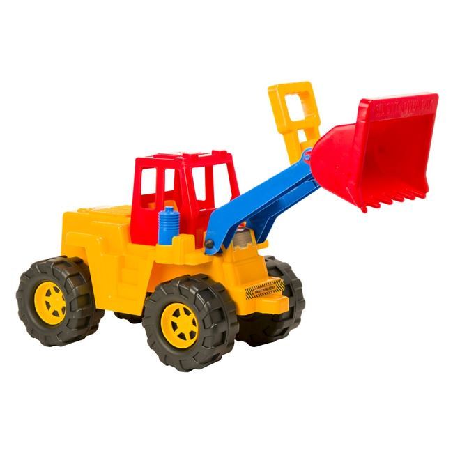 Buldozer colorat pentru copii,66x34x37 cm,jucarie din plastic,ATS