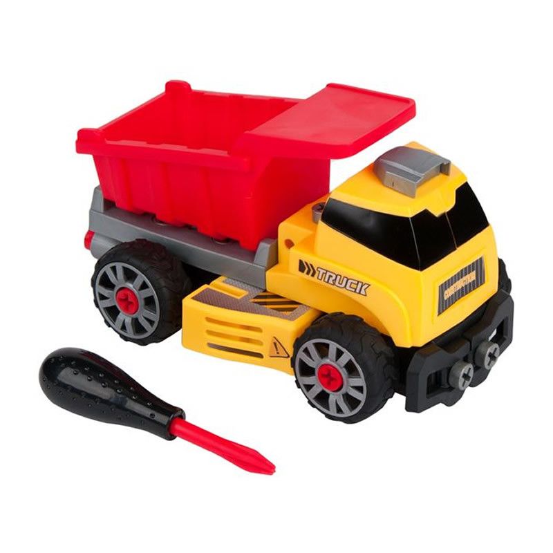 Camion de constructii cu surubelnita pentru reparat,ATS,pentru copii