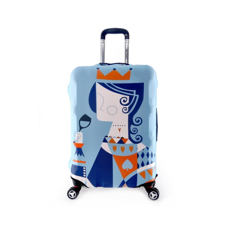 Husa protectie elastica Troler Valiza Geanta AKU, design QUEEN, marimea M ajustabila