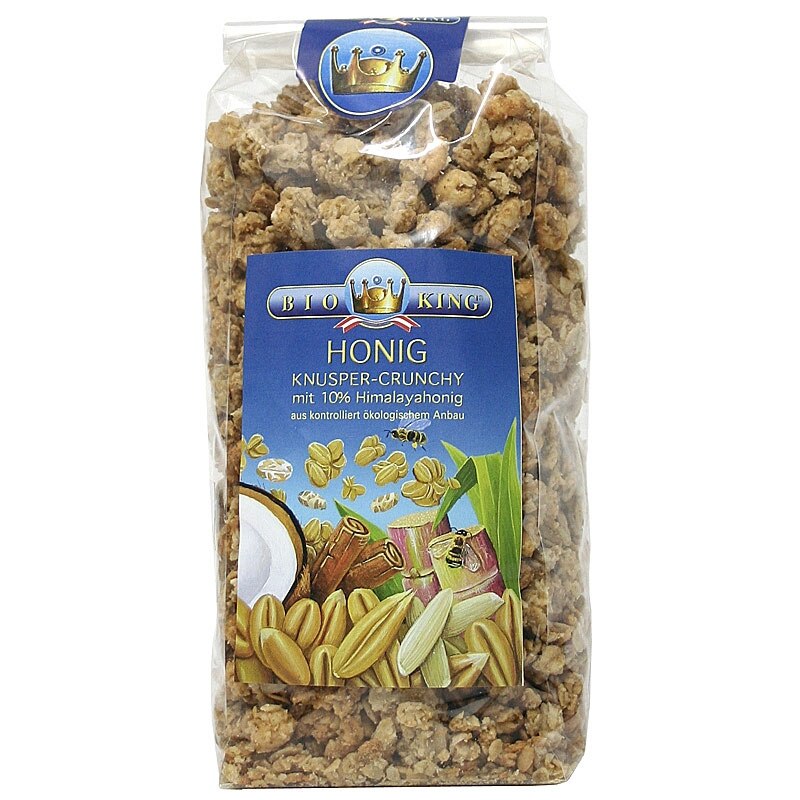 Musli crocant cu miere ECO 375 g - Bioking